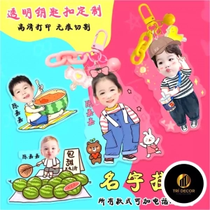 Móc Khóa Chipi In Hình Bé Theo Yêu Cầu Các Mẫu Dễ Thương Mới Nhất Cho Bé Đeo Balo Túi Xách Kèm Thông Tin Cho Bé 1