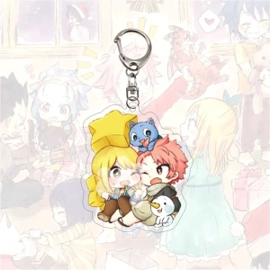 Móc Khoá Classic Anime Fairy Tail Cute Q Version Characters Natsu Lucy Heartfilia Phụ Kiện Trang Trí Balo Túi Xách 1