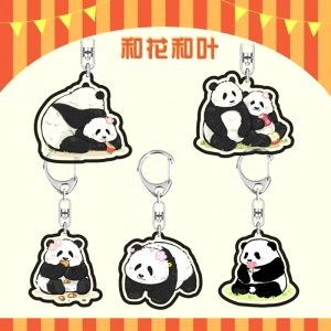 Móc Khóa Dễ Thương Thẻ Đứng Hoa Hoa Trái Cây Sự Lười Biếng, Theo Yêu Cầu Mica Trong Suốt In 2 Mặt , Trang Trí Treo Cặp, Balo 1