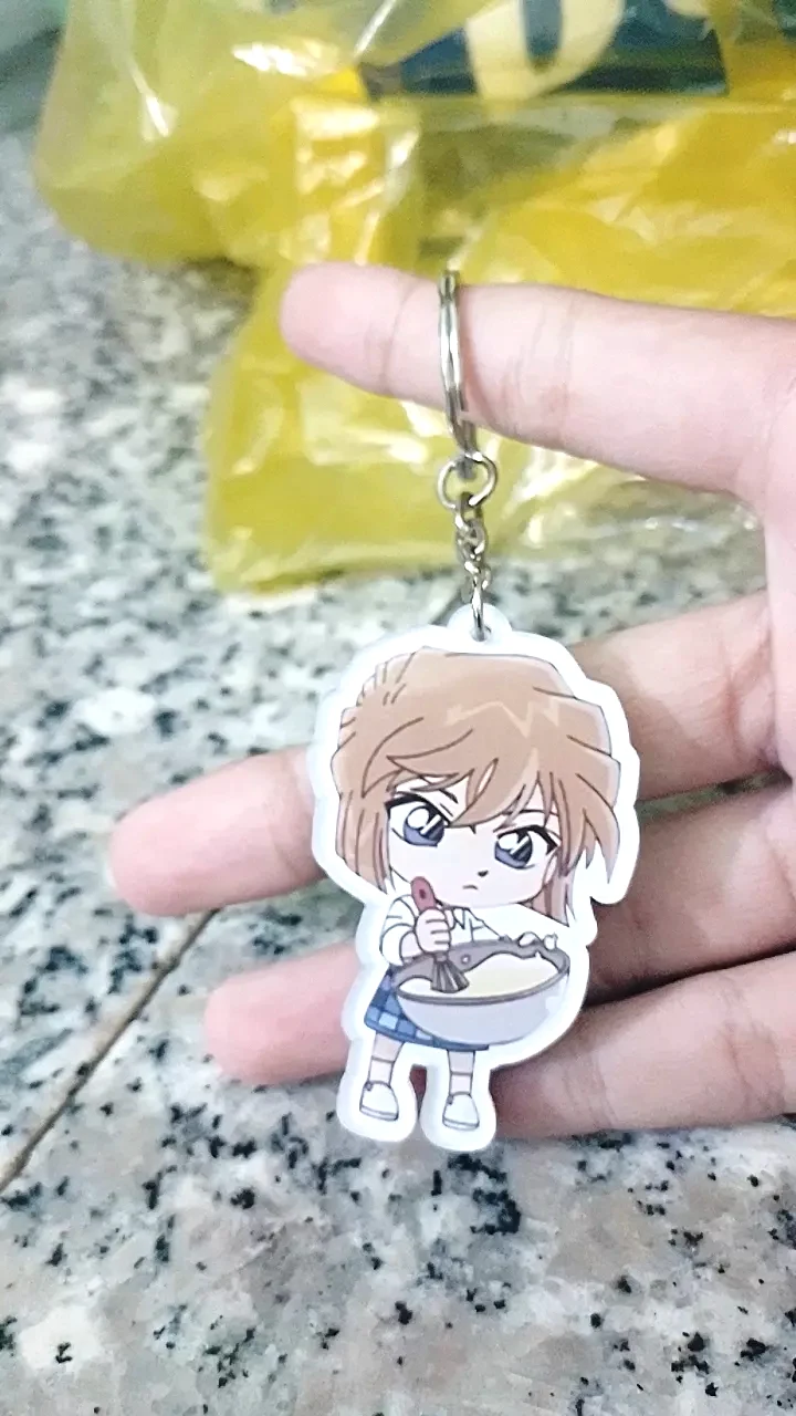 Móc Khóa DETECTIVE CONAN Ver PHỤC VỤ Thám Tử Lừng Danh In Hình Anime Chibi Độc Đáo Mica Trong Acrylic, In Theo Yêu Cầu Mica Trong Suốt In 2 Mặt , Trang Trí Treo Cặp, Balo 3