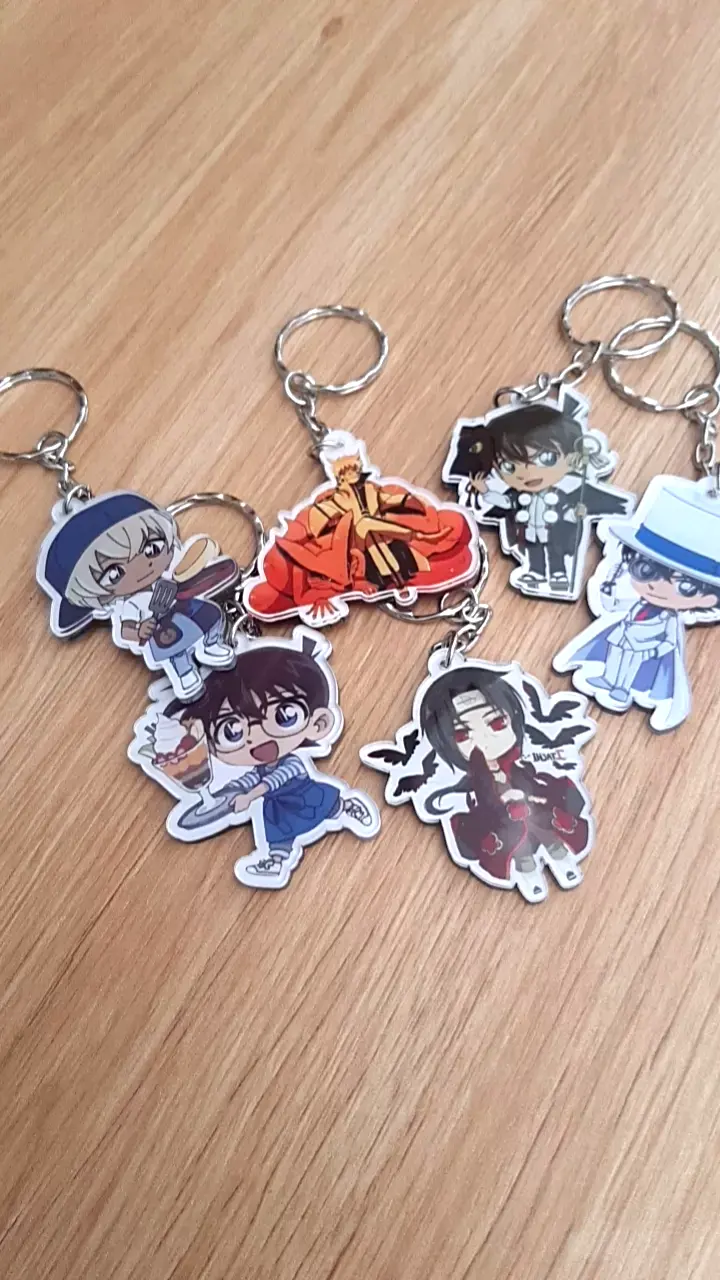 Móc Khóa DETECTIVE CONAN Ver PHỤC VỤ Thám Tử Lừng Danh In Hình Anime Chibi Độc Đáo Mica Trong Acrylic, In Theo Yêu Cầu Mica Trong Suốt In 2 Mặt , Trang Trí Treo Cặp, Balo 6