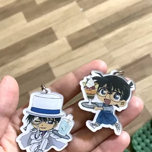 Móc Khóa DETECTIVE CONAN Ver PHỤC VỤ Thám Tử Lừng Danh In Hình Anime Chibi Độc Đáo Mica Trong Acrylic, In Theo Yêu Cầu Mica Trong Suốt In 2 Mặt , Trang Trí Treo Cặp, Balo