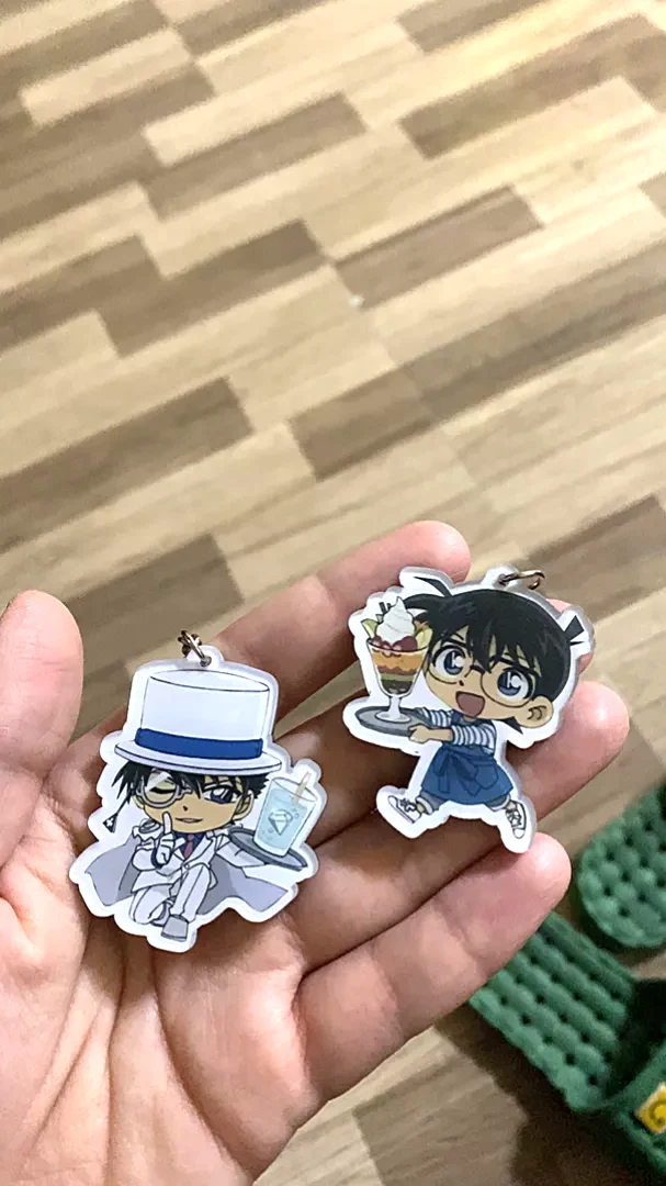 Móc Khóa DETECTIVE CONAN Ver PHỤC VỤ Thám Tử Lừng Danh In Hình Anime Chibi Độc Đáo Mica Trong Acrylic, In Theo Yêu Cầu Mica Trong Suốt In 2 Mặt , Trang Trí Treo Cặp, Balo