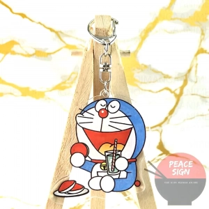 Móc Khóa Doraemon Chú Mèo Máy Đến Từ Tương Lai In Hình Anime Chibi In Theo Yêu Cầu Mica Trong Suốt In 2 Mặt , Trang Trí Treo Cặp, Balo 1