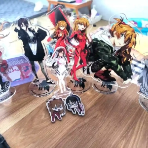 Móc Khóa Evangelion Ayanami Rei Ikari Shinji Soliu Asuka Langley Làm Quà Tặng Bạn Bè, Chất Liệu Mica Trong Suốt In 2 Mặt, Kích Thước 5cm , Trang Trí Treo Cặp, Balo 1