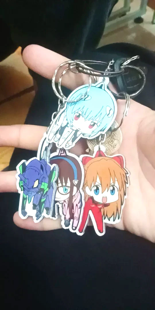 Móc Khóa Evangelion Ayanami Rei Ikari Shinji Soliu Asuka Langley Làm Quà Tặng Bạn Bè, Chất Liệu Mica Trong Suốt In 2 Mặt, Kích Thước 5cm , Trang Trí Treo Cặp, Balo 3 Móc Khóa Evangelion Ayanami Rei Ikari Shinji Soliu Asuka Langley Làm Quà Tặng Bạn Bè, Chất Liệu Mica Trong Suốt In 2 Mặt, Kích Thước 5cm , Trang Trí Treo Cặp, Balo 2