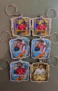 Móc Khóa FC Mobile Móc Khóa Bóng Đá Thẻ Cầu Thủ Móc Khóa Messi, Móc Khóa Ronaldo, Móc Khóa Beckham, Móc Khóa Torres, Móc Khóa Mbappé