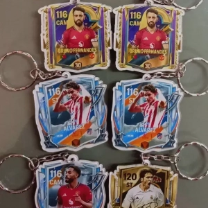 Móc Khóa FC Mobile Móc Khóa Bóng Đá Thẻ Cầu Thủ Móc Khóa Messi, Móc Khóa Ronaldo, Móc Khóa Beckham, Móc Khóa Torres, Móc Khóa Mbappé