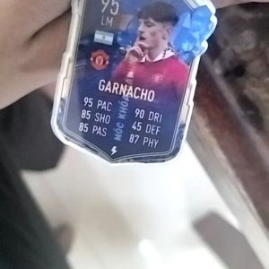 Móc Khóa Garnacho, Balo Chất Liệu Mica Trong Suốt In 2 Mặt, Kích Thước 5cm , Trang Trí Treo Cặp, Balo 1