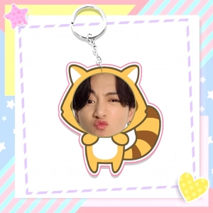 Móc Khóa Ghép Mặt In Theo Yêu Cầu Hình Con Vật Chibi Đáng Yêu Dành Cho Bạn Bè Người Yêu, Bạn Bè, Người Thân, Làm Theo Yêu Cầu, Chất Liệu Mica Trong Suốt In 2 Mặt, Kích Thước 5cm , Trang Trí Treo Cặp, Balo 1