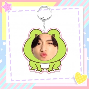 Móc Khóa Ghép Mặt In Theo Yêu Cầu Hình Con Vật Chibi Đáng Yêu Dành Cho Bạn Bè Người Yêu, Bạn Bè, Người Thân, Làm Theo Yêu Cầu, Chất Liệu Mica Trong Suốt In 2 Mặt, Kích Thước 5cm , Trang Trí Treo Cặp, Balo