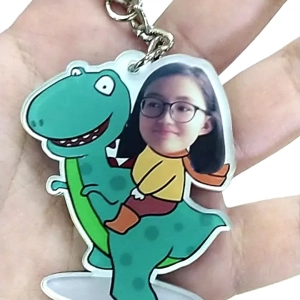 Móc Khóa Gia Đình, Móc Khóa Đơn In Theo Yêu Cầu Ghép Mặt Đáng Yêu Dễ Thương Chibi Cho Bé , Quà Tặng Cho Bạn Trai, Bạn Gái, Người Yêu, Làm Theo Yêu Cầu, Chất Liệu Mica Trong Suốt In 2 Mặt, Kích Thước 5cm , Trang Trí Treo Cặp, Balo 1