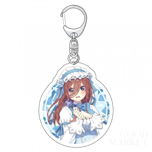 Móc Khóa Hai Mặt Bằng Acrylic Hình Nakano Hatsune Miku, Làm Theo Yêu Cầu, Chất Liệu Mica Trong Suốt In 2 Mặt, Kích Thước 5cm , Trang Trí Treo Cặp, Balo 1