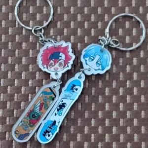 Móc Khóa Hai Mặt Bằng Acrylic Hình Nhân Vật Reki Kyan Langa Hasegawa Trong The Infinity SK8, Mica Trong Suốt In 2 Mặt, Kích Thước 5cm , Trang Trí Treo Cặp, Balo
