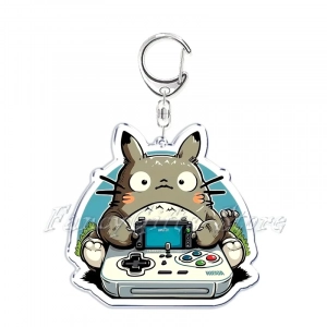 Móc Khoá Hayao Miyazaki Anime Hàng Xóm Của Tôi Là My Neighbor Spirited Away Mica Trong Suốt In 2 Mặt, Kích Thước 5cm , Trang Trí Treo Cặp, Balo