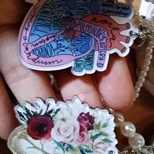Móc Khóa Heart Of The Ocean Trái Tim Của Đại Dương Acrylic Móc Khóa Cho Túi Mặt Dây Chuyền Phụ Kiện Hình Trái Tim 1