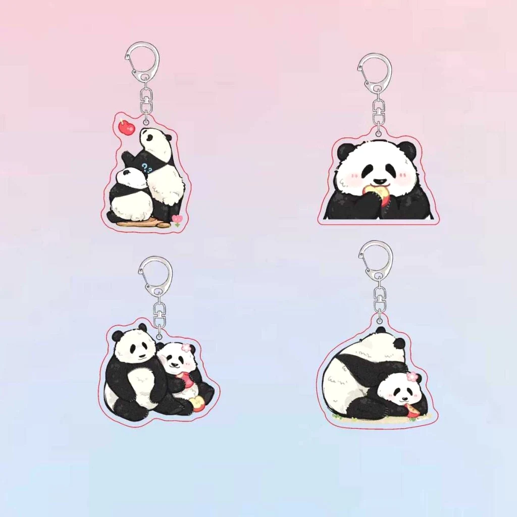 Móc Khóa Hình Gấu Trúc / Hoa Lá / Gấu Trúc Cỡ Nhỏ Xinh Xắn Phụ Kiện Trang Trí Dễ Thương Chất Liệu Mica Trong Suốt In 2 Mặt, Kích Thước 5cm , Trang Trí Treo Cặp, Balo 5 Móc Khóa Hình Gấu Trúc / Hoa Lá / Gấu Trúc Cỡ Nhỏ Xinh Xắn Phụ Kiện Trang Trí Dễ Thương Chất Liệu Mica Trong Suốt In 2 Mặt, Kích Thước 5cm , Trang Trí Treo Cặp, Balo 4