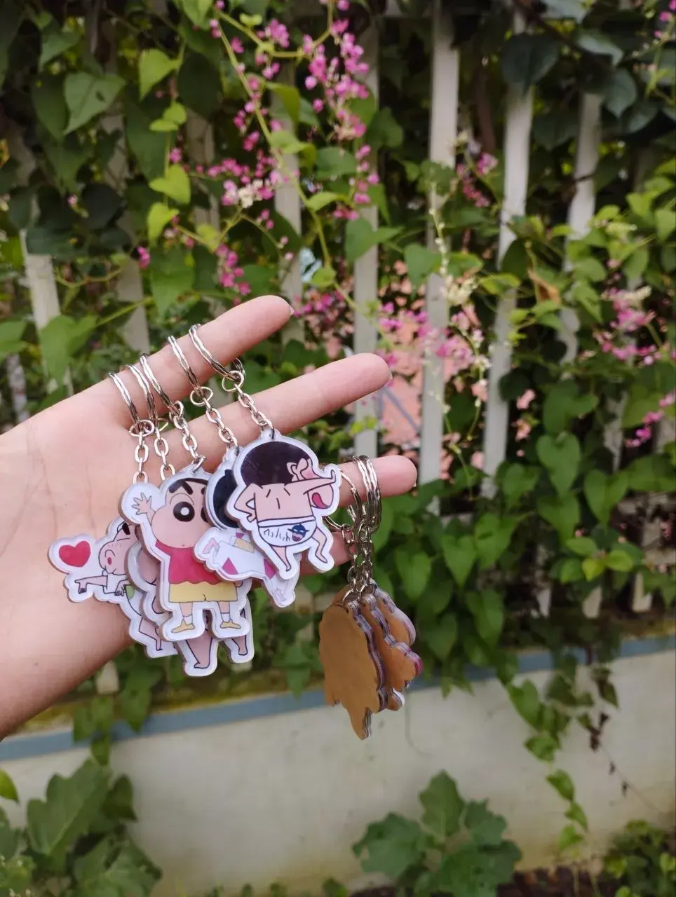 Móc Khóa Hình Shin Cậu Bé Bút Chì, Theo Yêu Cầu Mica Trong Suốt In 2 Mặt , Trang Trí Treo Cặp, Balo 1