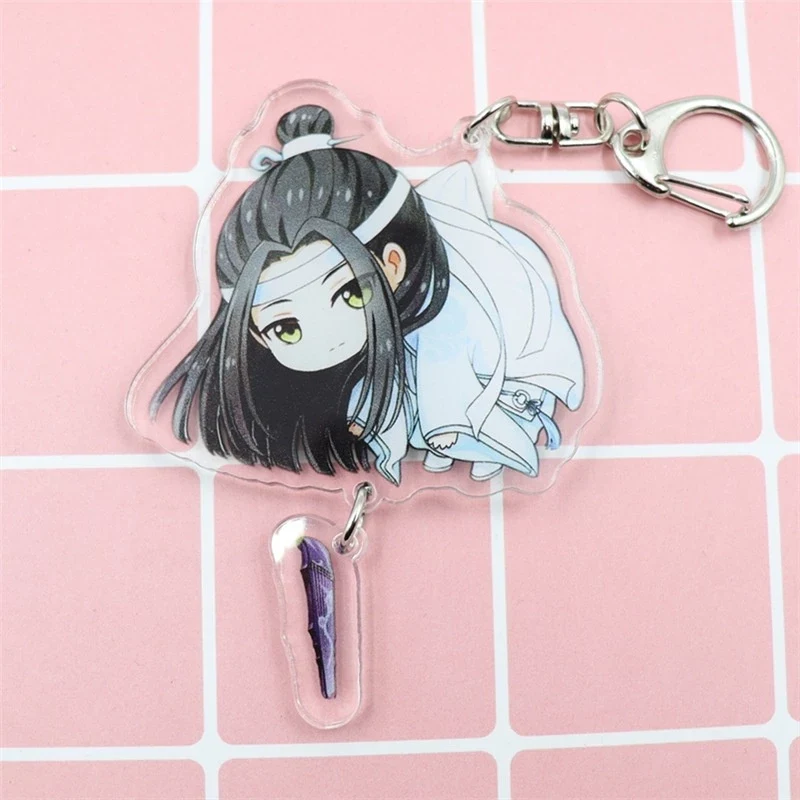Móc Khoá Hoạt Hình Hai Chiều Triển Lãm Ngụy Yinglan Trạm Giang Thành Wangxian Tiangong Acrylic Cute Xinh Xắn, Chất Liệu Mica Trong Suốt In 2 Mặt, Kích Thước 5cm , Trang Trí Treo Cặp, Balo 4