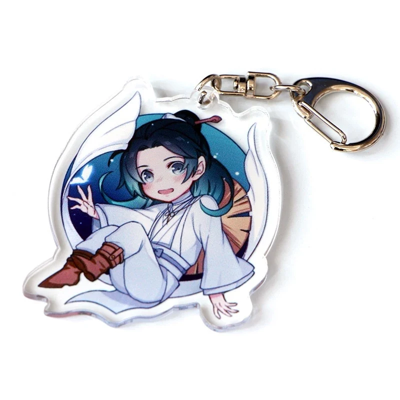 Móc Khoá Hoạt Hình Hai Chiều Triển Lãm Ngụy Yinglan Trạm Giang Thành Wangxian Tiangong Acrylic Cute Xinh Xắn, Chất Liệu Mica Trong Suốt In 2 Mặt, Kích Thước 5cm , Trang Trí Treo Cặp, Balo