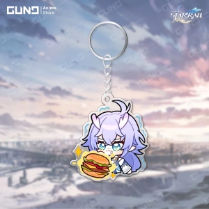 Móc Khóa Honkai Star Rail Gund Anim, Mica Trong Suốt In 2 Mặt, Kích Thước 5cm , Trang Trí Treo Cặp, Balo