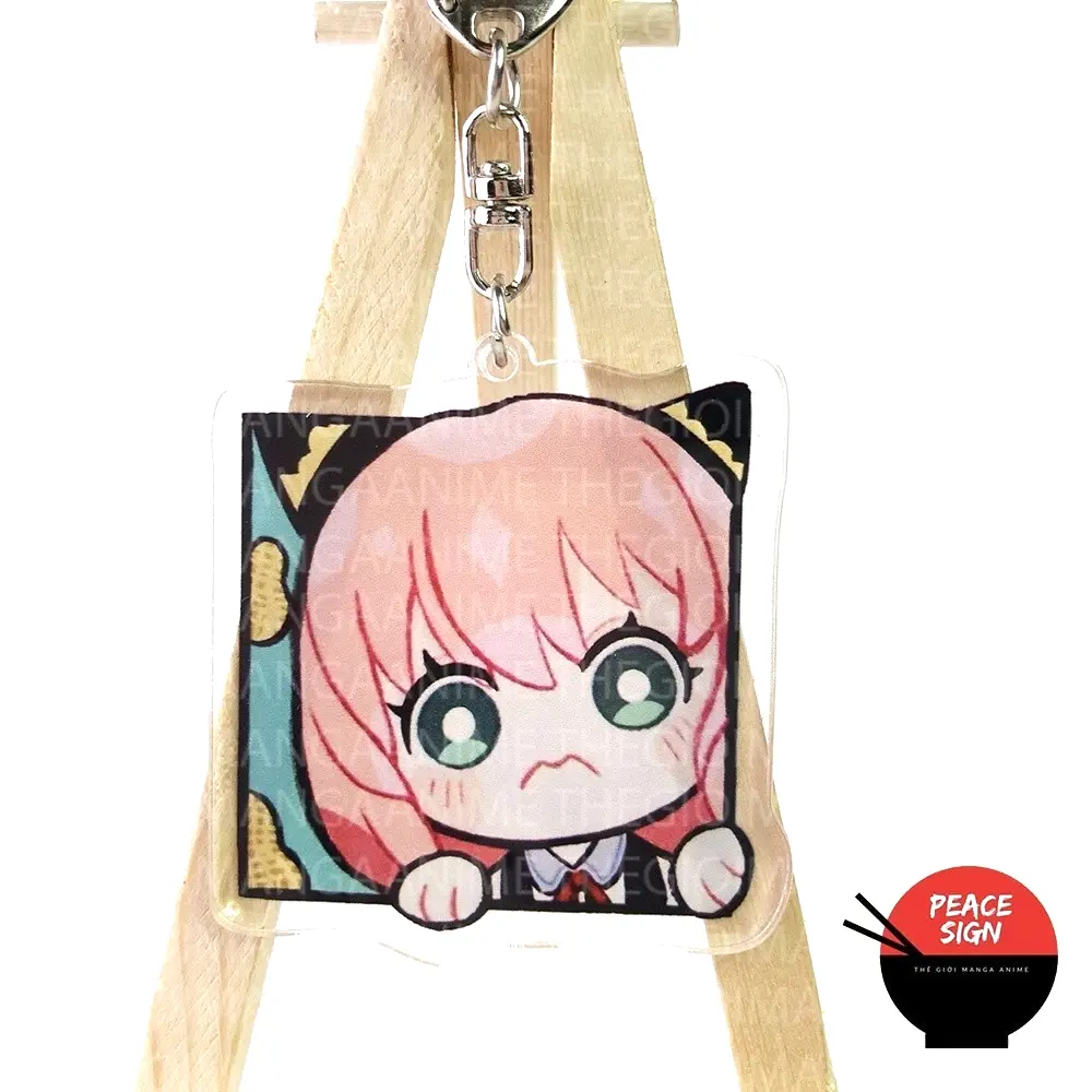 Móc Khóa In Hình Spy X Family Ver Vuông Cute - Gia Đình Điệp Viên Anime Chibi Mica Trong Acrylic 1 Móc Khóa In Hình Spy X Family Ver Vuông Cute - Gia Đình Điệp Viên Anime Chibi Mica Trong Acrylic