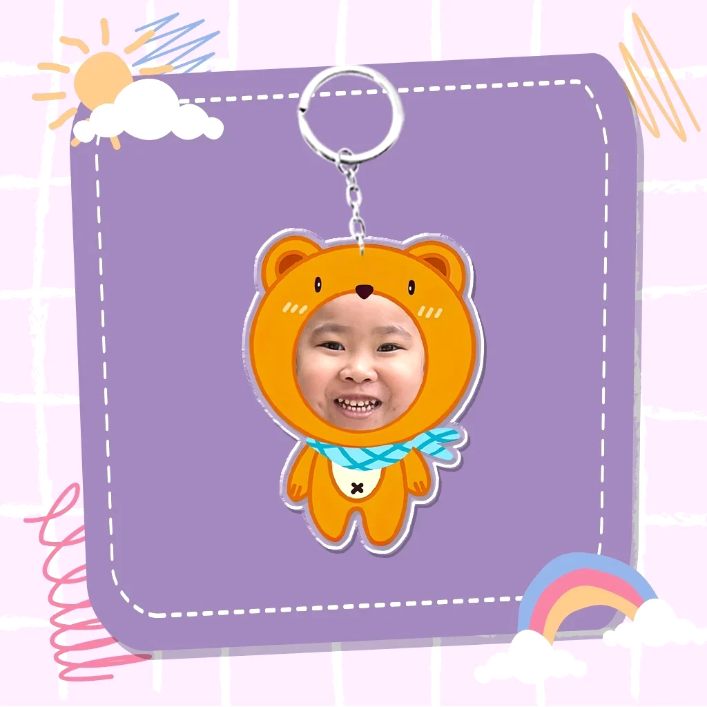 Móc Khóa In Theo Yêu Cầu Ghép Mặt Một Người Chibi Dễ Thương Đáng Yêu Có Hộp Quà Tặng Bạn Bè, Người Thân, Làm Theo Yêu Cầu Mica Trong Suốt In 2 Mặt , Trang Trí Treo Cặp, Balo 2 Móc Khóa In Theo Yêu Cầu Ghép Mặt Một Người Chibi Dễ Thương Đáng Yêu Có Hộp Quà Tặng Bạn Bè, Người Thân, Làm Theo Yêu Cầu Mica Trong Suốt In 2 Mặt , Trang Trí Treo Cặp, Balo 1