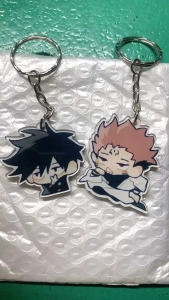 Móc Khoá Jujutsu Kaisen Anime Keychain Women Gojo Satoru Geto Suguru Kawaii Acrylic Phụ Kiện Trang Trí Chibi Cute