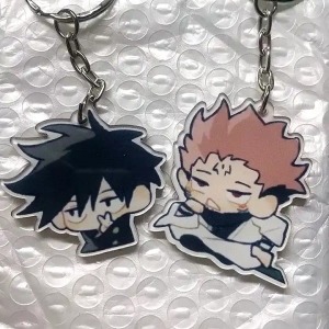 Móc Khoá Jujutsu Kaisen Anime Keychain Women Gojo Satoru Geto Suguru Kawaii Acrylic Phụ Kiện Trang Trí Chibi Cute