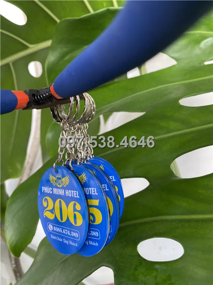 Móc Khóa Khách Sạn, Hotel, Mote, Homestay Theo Yêu Cầu hình oval elip màu xanh dương , Giá Xưởng, Cắt Laser, Mica Trong Suốt Dày 4mm , kích thước 4.5x5.5 cm , Giá Tận Gốc, Free Ship Từ 30 Cái 7 Móc Khóa Khách Sạn, Hotel, Mote, Homestay Theo Yêu Cầu hình oval elip màu xanh dương , Giá Xưởng, Cắt Laser, Mica Trong Suốt Dày 4mm , kích thước 4.5x5.5 cm , Giá Tận Gốc, Free Ship Từ 30 Cái - Ảnh 7
