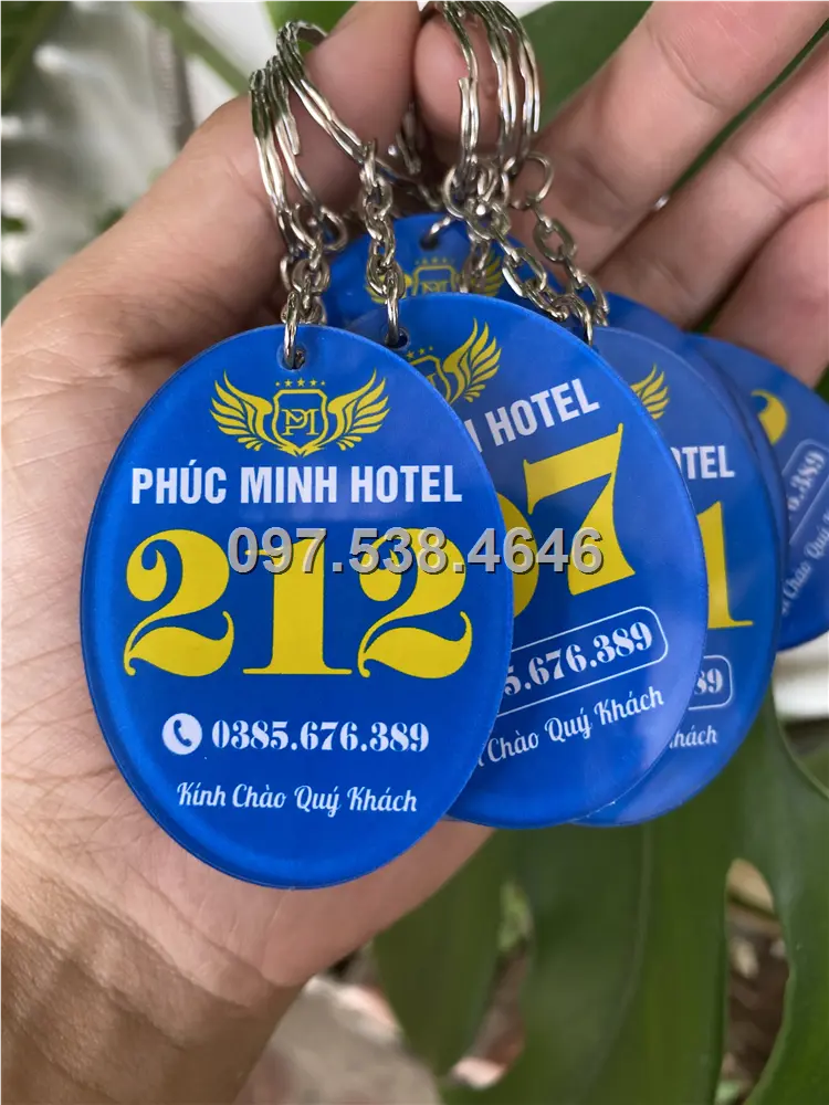 Móc Khóa Khách Sạn, Hotel, Mote, Homestay Theo Yêu Cầu hình oval elip màu xanh dương , Giá Xưởng, Cắt Laser, Mica Trong Suốt Dày 4mm , kích thước 4.5x5.5 cm , Giá Tận Gốc, Free Ship Từ 30 Cái 14 Móc Khóa Khách Sạn, Hotel, Mote, Homestay Theo Yêu Cầu hình oval elip màu xanh dương , Giá Xưởng, Cắt Laser, Mica Trong Suốt Dày 4mm , kích thước 4.5x5.5 cm , Giá Tận Gốc, Free Ship Từ 30 Cái - Ảnh 14