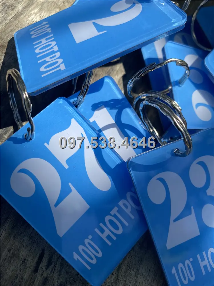 Móc Khóa Khách Sạn, Hotel, Mote, Homestay Mẩu Hình Chữ Nhật, Màu Xanh Lam,Làm Theo Yêu Cầu , Giá Xưởng, Cắt Laser, Mica Trong Suốt Dày 4mm , kích thước 4.5x5.5 cm , Giá Tận Gốc, Free Ship Từ 30 Cái 7 Móc Khóa Khách Sạn, Hotel, Mote, Homestay Mẩu Hình Chữ Nhật, Màu Xanh Lam,Làm Theo Yêu Cầu , Giá Xưởng, Cắt Laser, Mica Trong Suốt Dày 4mm , kích thước 4.5x5.5 cm , Giá Tận Gốc, Free Ship Từ 30 Cái - Ảnh 7
