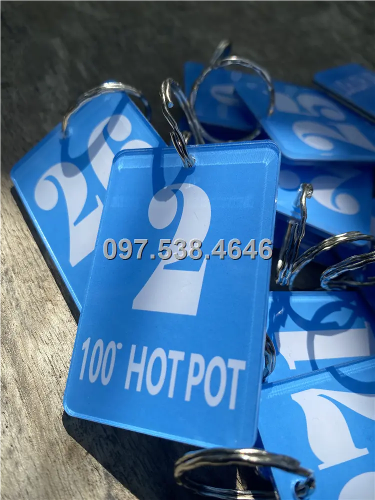 Móc Khóa Khách Sạn, Hotel, Mote, Homestay Mẩu Hình Chữ Nhật, Màu Xanh Lam,Làm Theo Yêu Cầu , Giá Xưởng, Cắt Laser, Mica Trong Suốt Dày 4mm , kích thước 4.5x5.5 cm , Giá Tận Gốc, Free Ship Từ 30 Cái 8 Móc Khóa Khách Sạn, Hotel, Mote, Homestay Mẩu Hình Chữ Nhật, Màu Xanh Lam,Làm Theo Yêu Cầu , Giá Xưởng, Cắt Laser, Mica Trong Suốt Dày 4mm , kích thước 4.5x5.5 cm , Giá Tận Gốc, Free Ship Từ 30 Cái - Ảnh 8