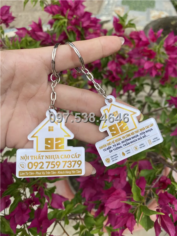 Móc Khóa Khách Sạn, Hotel, Mote, Homestay Theo Yêu Cầu , Giá Xưởng, Cắt Laser, Mica Trong Suốt Dày 4mm , kích thước 4.5x5.5 cm , Giá Tận Gốc, Free Ship Từ 30 Cái 8 Móc Khóa Khách Sạn, Hotel, Mote, Homestay Theo Yêu Cầu , Giá Xưởng, Cắt Laser, Mica Trong Suốt Dày 4mm , kích thước 4.5x5.5 cm , Giá Tận Gốc, Free Ship Từ 30 Cái - Ảnh 8