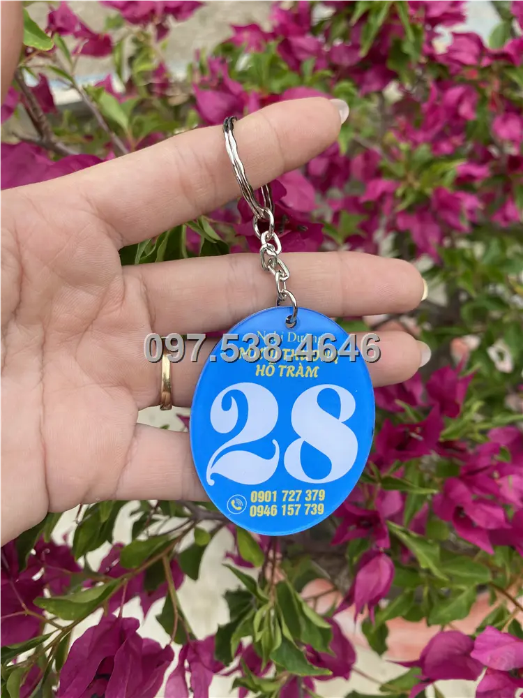 Móc Khóa Khách Sạn, Hotel, Mote, Homestay Theo Yêu Cầu , Giá Xưởng, Cắt Laser, Mica Trong Suốt Dày 4mm , kích thước 4.5x5.5 cm , Giá Tận Gốc, Free Ship Từ 30 Cái 1 Móc Khóa Khách Sạn, Hotel, Mote, Homestay Theo Yêu Cầu , Giá Xưởng, Cắt Laser, Mica Trong Suốt Dày 4mm , kích thước 4.5x5.5 cm , Giá Tận Gốc, Free Ship Từ 30 Cái