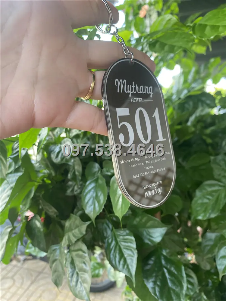 Móc Khóa Khách Sạn, Hotel, Mote, Homestay Mẩu Hình Bầu Dục Màu Mâu ,Làm Theo Yêu Cầu , Giá Xưởng, Cắt Laser, Mica Trong Suốt Dày 4mm , kích thước 4.5x5.5 cm , Giá Tận Gốc, Free Ship Từ 30 Cái 7 Móc Khóa Khách Sạn, Hotel, Mote, Homestay Mẩu Hình Bầu Dục Màu Mâu ,Làm Theo Yêu Cầu , Giá Xưởng, Cắt Laser, Mica Trong Suốt Dày 4mm , kích thước 4.5x5.5 cm , Giá Tận Gốc, Free Ship Từ 30 Cái - Ảnh 7