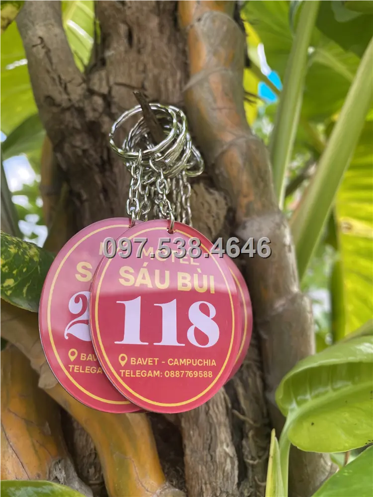Móc Khóa Khách Sạn, Hotel, Mote, Homestay Theo Yêu Cầu oval elip màu đỏ , Giá Xưởng, Cắt Laser, Mica Trong Suốt Dày 4mm , kích thước 4.5x5.5 cm , Giá Tận Gốc, Free Ship Từ 30 Cái 3 Móc Khóa Khách Sạn, Hotel, Mote, Homestay Theo Yêu Cầu oval elip màu đỏ , Giá Xưởng, Cắt Laser, Mica Trong Suốt Dày 4mm , kích thước 4.5x5.5 cm , Giá Tận Gốc, Free Ship Từ 30 Cái - Ảnh 3