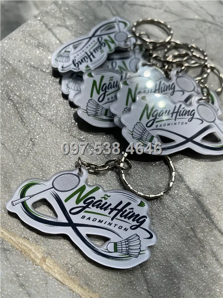 Móc Khóa Logo Treo Theo Yêu Cầu mẩu Cầu Lông , Giá Xưởng, Cắt Laser, Mica Trong Suốt Dày 4mm , kích thước 4.5x5.5 cm , Giá Tận Gốc, Free Ship Từ 30 Cái 13 Móc Khóa Logo Treo Theo Yêu Cầu mẩu Cầu Lông
, Giá Xưởng, Cắt Laser, Mica Trong Suốt Dày 4mm , kích thước 4.5x5.5 cm , Giá Tận Gốc, Free Ship Từ 30 Cái - Ảnh 13
