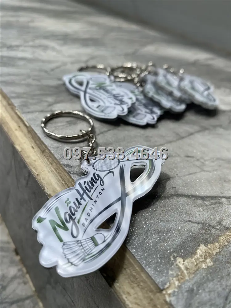 Móc Khóa Logo Treo Theo Yêu Cầu mẩu Cầu Lông , Giá Xưởng, Cắt Laser, Mica Trong Suốt Dày 4mm , kích thước 4.5x5.5 cm , Giá Tận Gốc, Free Ship Từ 30 Cái 11 Móc Khóa Logo Treo Theo Yêu Cầu mẩu Cầu Lông
, Giá Xưởng, Cắt Laser, Mica Trong Suốt Dày 4mm , kích thước 4.5x5.5 cm , Giá Tận Gốc, Free Ship Từ 30 Cái - Ảnh 11