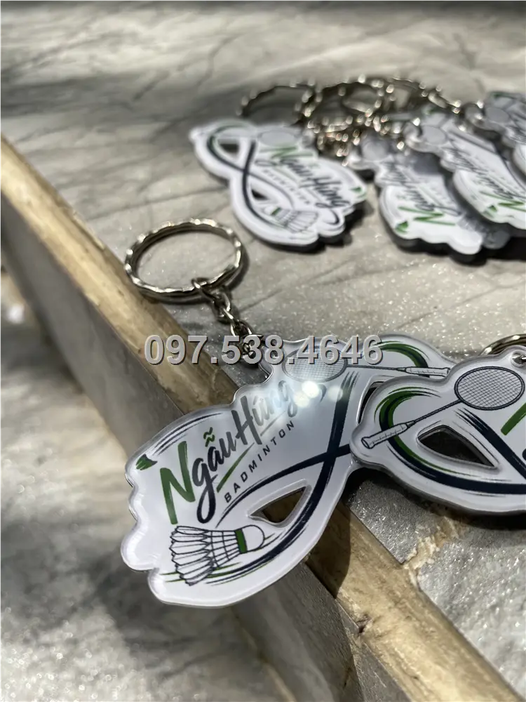 Móc Khóa Logo Treo Theo Yêu Cầu mẩu Cầu Lông , Giá Xưởng, Cắt Laser, Mica Trong Suốt Dày 4mm , kích thước 4.5x5.5 cm , Giá Tận Gốc, Free Ship Từ 30 Cái 7 Móc Khóa Logo Treo Theo Yêu Cầu mẩu Cầu Lông
, Giá Xưởng, Cắt Laser, Mica Trong Suốt Dày 4mm , kích thước 4.5x5.5 cm , Giá Tận Gốc, Free Ship Từ 30 Cái - Ảnh 7