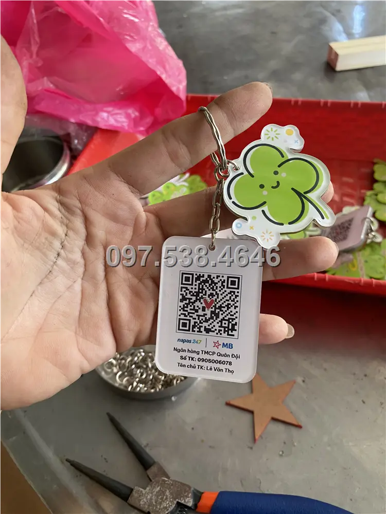 Móc Khóa Logo Treo Theo Yêu Cầu tại Cao Bằng , Giá Xưởng, Cắt Laser, Mica Trong Suốt Dày 4mm , kích thước 4.5x5.5 cm , Giá Tận Gốc, Free Ship Từ 30 Cái 10 Móc Khóa Logo Treo Theo Yêu Cầu tại Cao Bằng
, Giá Xưởng, Cắt Laser, Mica Trong Suốt Dày 4mm , kích thước 4.5x5.5 cm , Giá Tận Gốc, Free Ship Từ 30 Cái - Ảnh 10