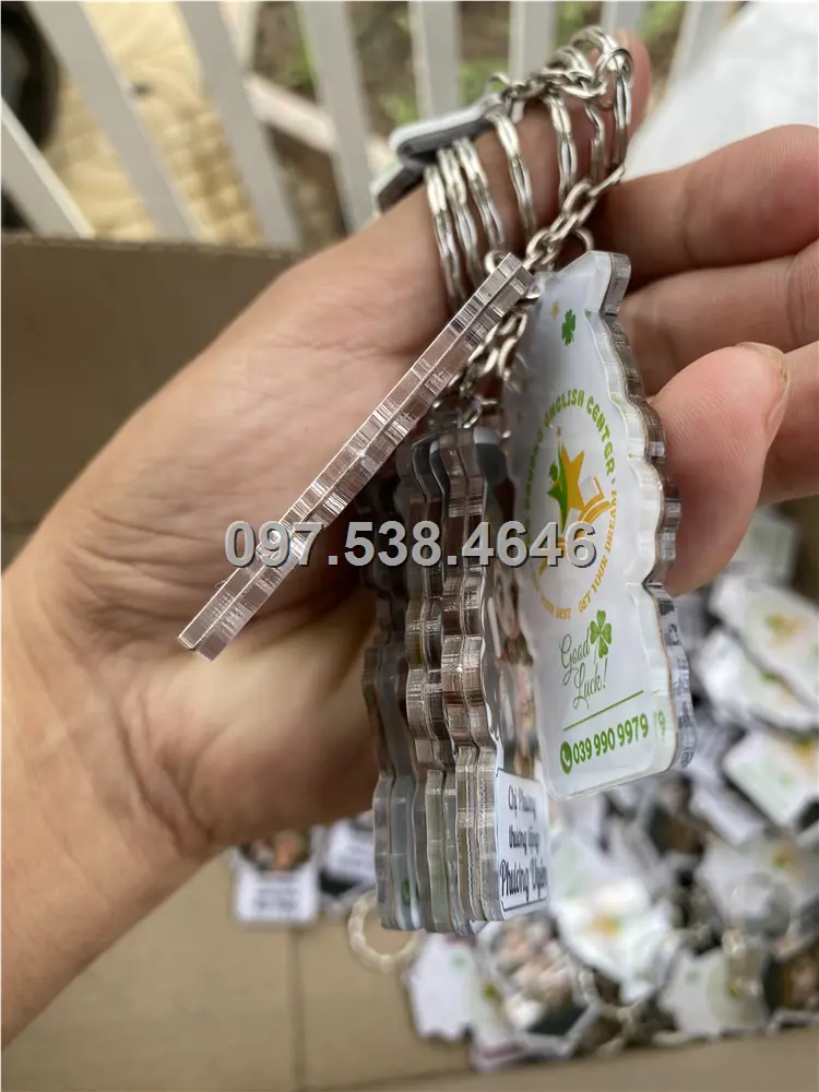 Móc Khóa Logo Treo Theo Yêu Cầu tại Chí Linh ,Hải Dương , Giá Xưởng, Cắt Laser, Mica Trong Suốt Dày 4mm , kích thước 4.5x5.5 cm , Giá Tận Gốc, Free Ship Từ 30 Cái 7 Móc Khóa Logo Treo Theo Yêu Cầu tại Chí Linh ,Hải Dương , Giá Xưởng, Cắt Laser, Mica Trong Suốt Dày 4mm , kích thước 4.5x5.5 cm , Giá Tận Gốc, Free Ship Từ 30 Cái - Ảnh 7