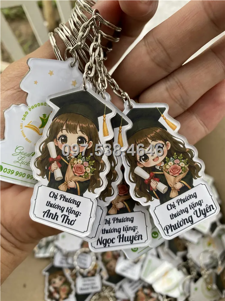 Móc Khóa Logo Treo Theo Yêu Cầu tại Chí Linh ,Hải Dương , Giá Xưởng, Cắt Laser, Mica Trong Suốt Dày 4mm , kích thước 4.5x5.5 cm , Giá Tận Gốc, Free Ship Từ 30 Cái 1 Móc Khóa Logo Treo Theo Yêu Cầu tại Chí Linh ,Hải Dương , Giá Xưởng, Cắt Laser, Mica Trong Suốt Dày 4mm , kích thước 4.5x5.5 cm , Giá Tận Gốc, Free Ship Từ 30 Cái