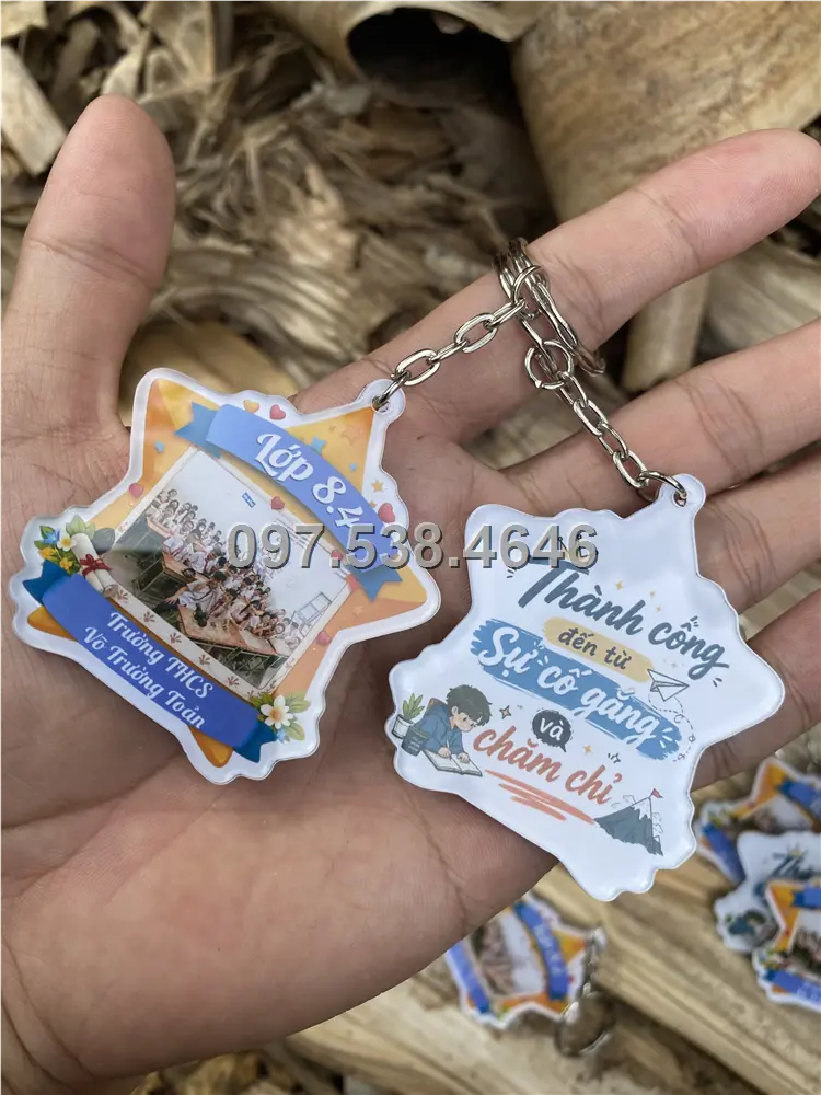 Móc Khóa Logo Treo Theo Yêu Cầu tại Đà Lạt ,Lâm Đồng , Giá Xưởng, Cắt Laser, Mica Trong Suốt Dày 4mm , kích thước 4.5x5.5 cm , Giá Tận Gốc, Free Ship Từ 30 Cái 9 Móc Khóa Logo Treo Theo Yêu Cầu tại Đà Lạt ,Lâm Đồng , Giá Xưởng, Cắt Laser, Mica Trong Suốt Dày 4mm , kích thước 4.5x5.5 cm , Giá Tận Gốc, Free Ship Từ 30 Cái - Ảnh 9