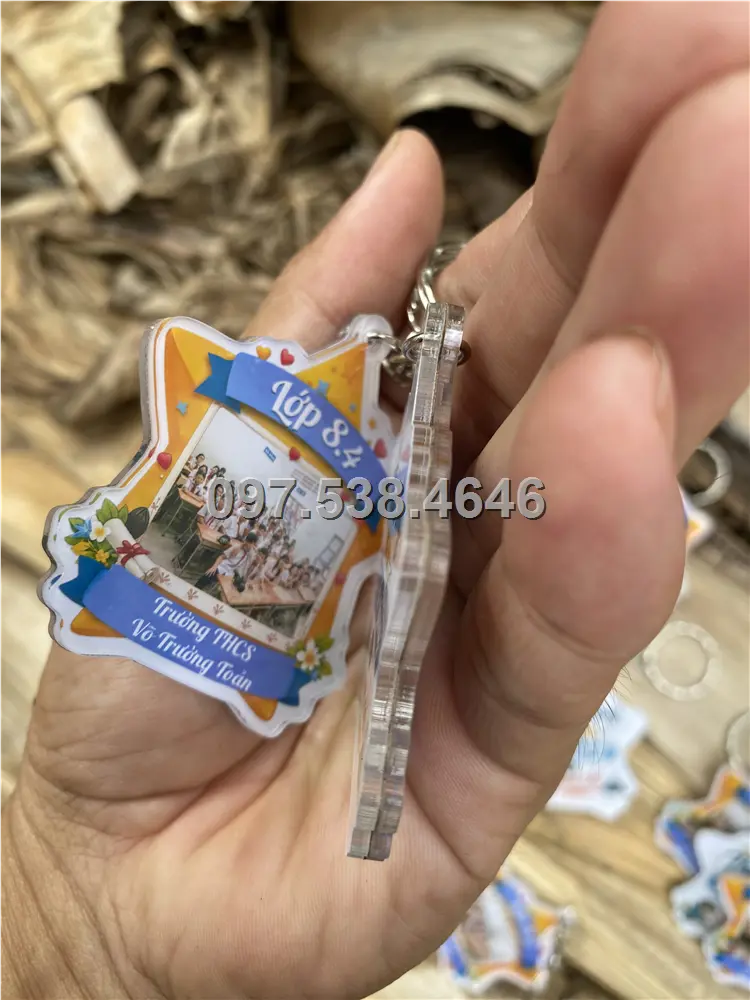 Móc Khóa Logo Treo Theo Yêu Cầu tại Đà Lạt ,Lâm Đồng , Giá Xưởng, Cắt Laser, Mica Trong Suốt Dày 4mm , kích thước 4.5x5.5 cm , Giá Tận Gốc, Free Ship Từ 30 Cái 7 Móc Khóa Logo Treo Theo Yêu Cầu tại Đà Lạt ,Lâm Đồng , Giá Xưởng, Cắt Laser, Mica Trong Suốt Dày 4mm , kích thước 4.5x5.5 cm , Giá Tận Gốc, Free Ship Từ 30 Cái - Ảnh 7