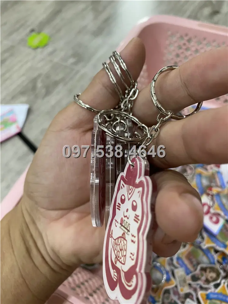 Móc Khóa Logo Treo Theo Yêu Cầu tại Dĩ An ,Bình Dương , Giá Xưởng, Cắt Laser, Mica Trong Suốt Dày 4mm , kích thước 4.5x5.5 cm , Giá Tận Gốc, Free Ship Từ 30 Cái 5 Móc Khóa Logo Treo Theo Yêu Cầu tại Dĩ An ,Bình Dương , Giá Xưởng, Cắt Laser, Mica Trong Suốt Dày 4mm , kích thước 4.5x5.5 cm , Giá Tận Gốc, Free Ship Từ 30 Cái - Ảnh 5