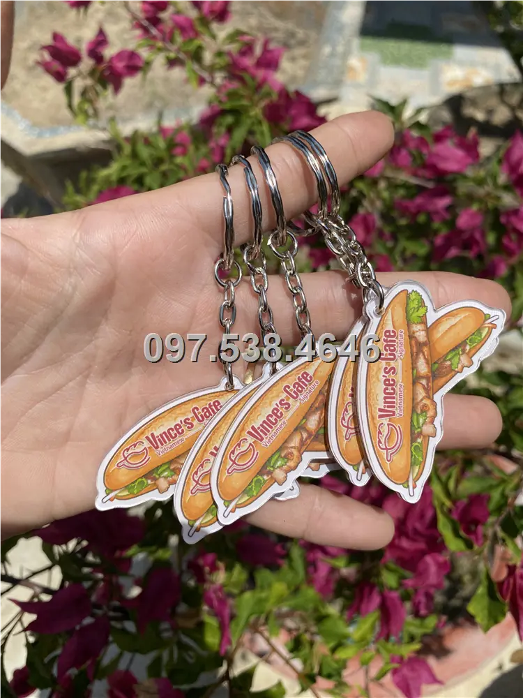 Móc Khóa Logo Treo Theo Yêu Cầu tại Gò Công ,Tiền Giang, Giá Xưởng, Cắt Laser, Mica Trong Suốt Dày 4mm , kích thước 4.5x5.5 cm , Giá Tận Gốc, Free Ship Từ 30 Cái 2 Móc Khóa Logo Treo Theo Yêu Cầu tại Gò Công ,Tiền Giang, Giá Xưởng, Cắt Laser, Mica Trong Suốt Dày 4mm , kích thước 4.5x5.5 cm , Giá Tận Gốc, Free Ship Từ 30 Cái - Ảnh 2