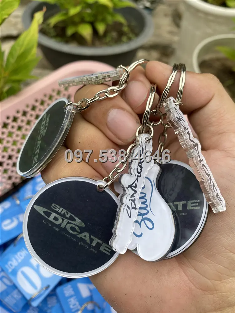 Móc Khóa Logo Treo Theo Yêu Cầu tại Hà Nội, Giá Xưởng, Cắt Laser, Mica Trong Suốt Dày 4mm , kích thước 4.5x5.5 cm , Giá Tận Gốc, Free Ship Từ 30 Cái 2 Móc Khóa Logo Treo Theo Yêu Cầu tại Hà Nội, Giá Xưởng, Cắt Laser, Mica Trong Suốt Dày 4mm , kích thước 4.5x5.5 cm , Giá Tận Gốc, Free Ship Từ 30 Cái - Ảnh 2