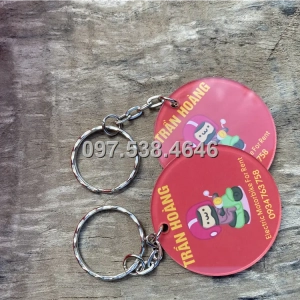 Móc Khóa Logo Treo Theo Yêu Cầu tại Hội An ,Quảng Nam , Giá Xưởng, Cắt Laser, Mica Trong Suốt Dày 4mm , kích thước 4.5x5.5 cm , Giá Tận Gốc, Free Ship Từ 30 Cái