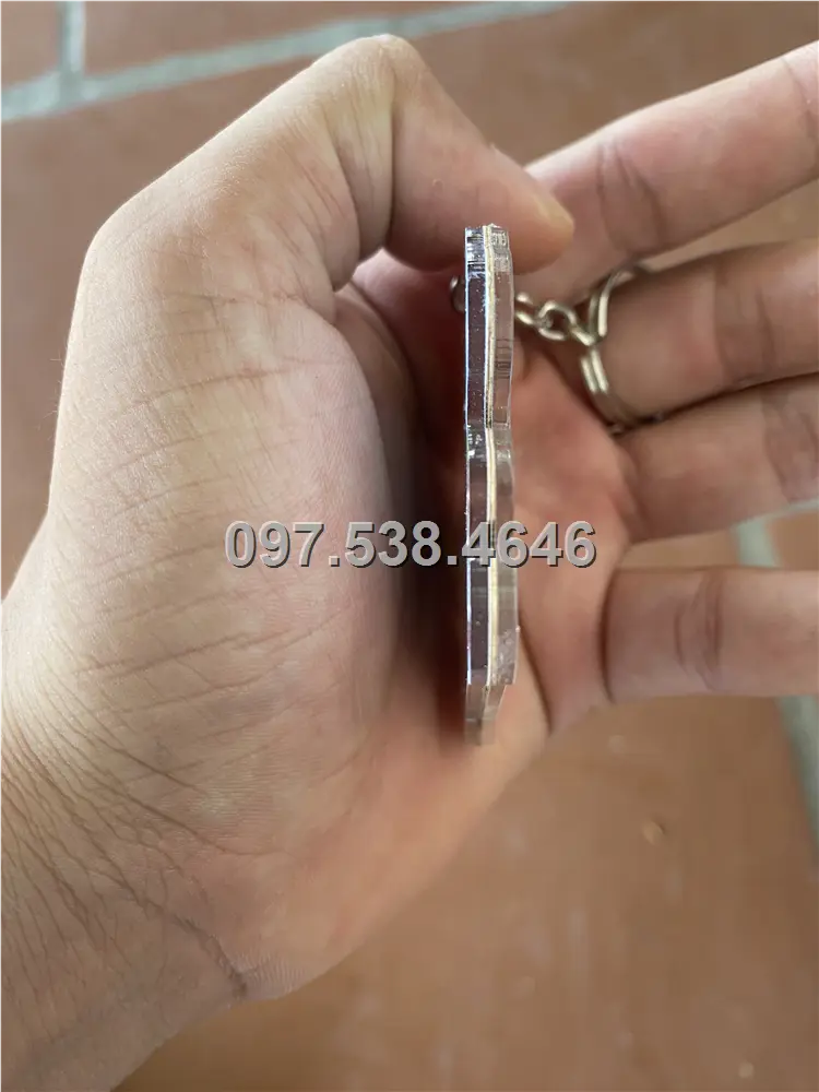 Móc Khóa Logo Treo Theo Yêu Cầu tại Nha Trang ,Khánh Hòa , Giá Xưởng, Cắt Laser, Mica Trong Suốt Dày 4mm , kích thước 4.5x5.5 cm , Giá Tận Gốc, Free Ship Từ 30 Cái 2 Móc Khóa Logo Treo Theo Yêu Cầu tại Nha Trang ,Khánh Hòa , Giá Xưởng, Cắt Laser, Mica Trong Suốt Dày 4mm , kích thước 4.5x5.5 cm , Giá Tận Gốc, Free Ship Từ 30 Cái - Ảnh 2